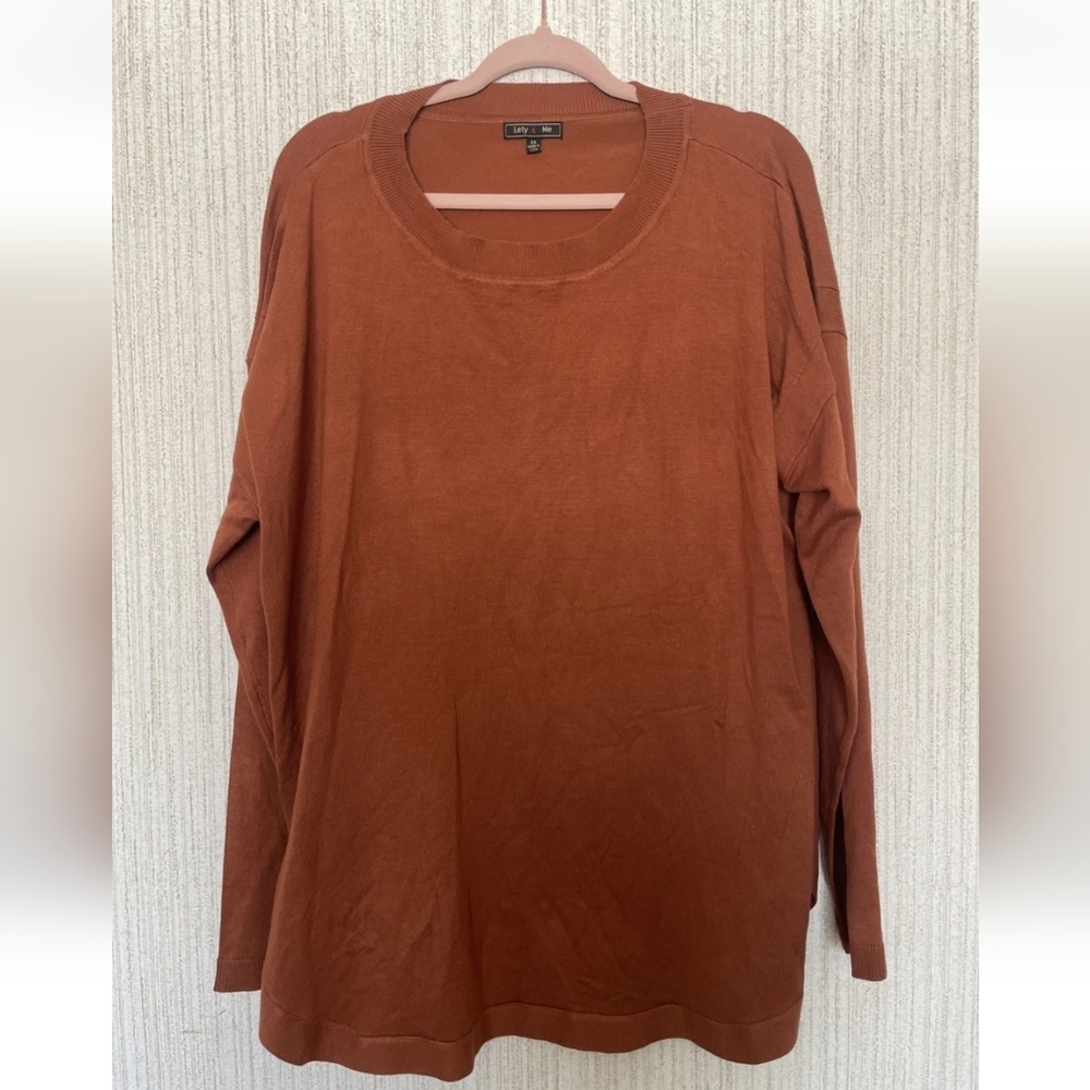 NWOT Lety & Me Size 2x Orange Sweater